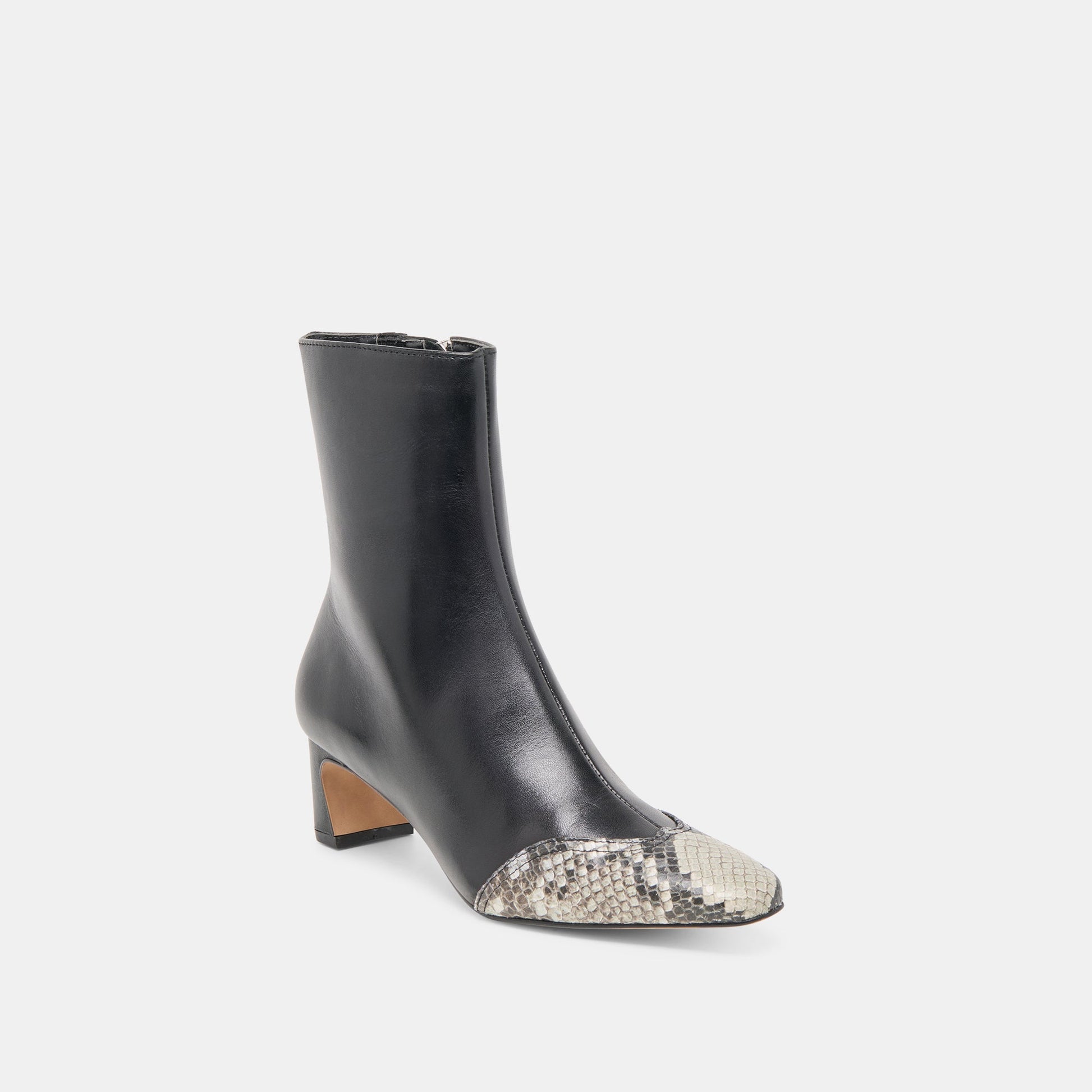 Anika Black Multi Leather Boots