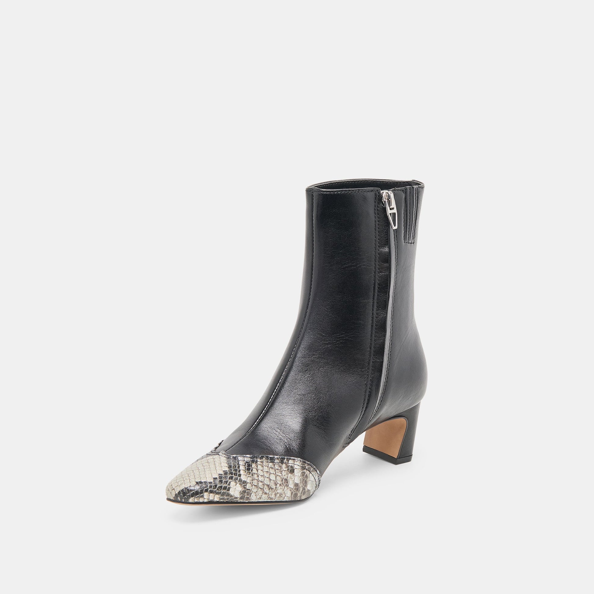 Anika Black Multi Leather Boots