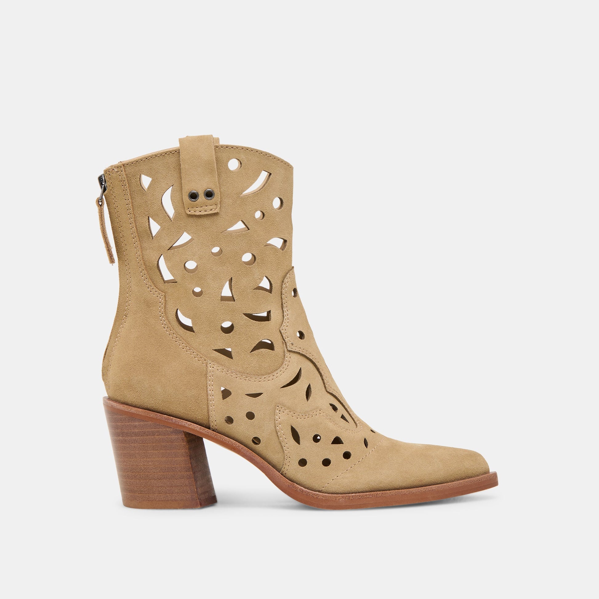 Zenobi Dk Taupe Suede Booties