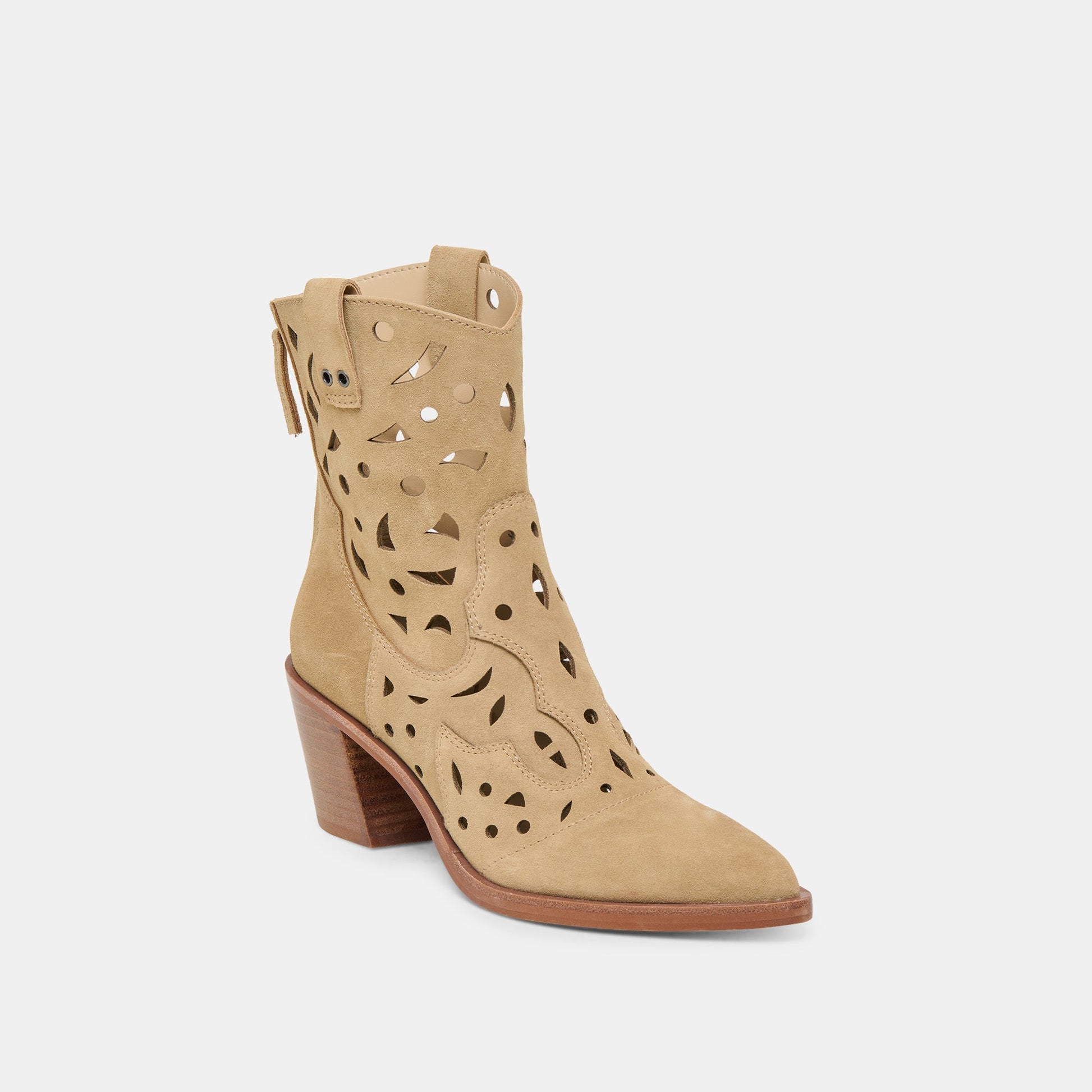 Zenobi Dk Taupe Suede Booties