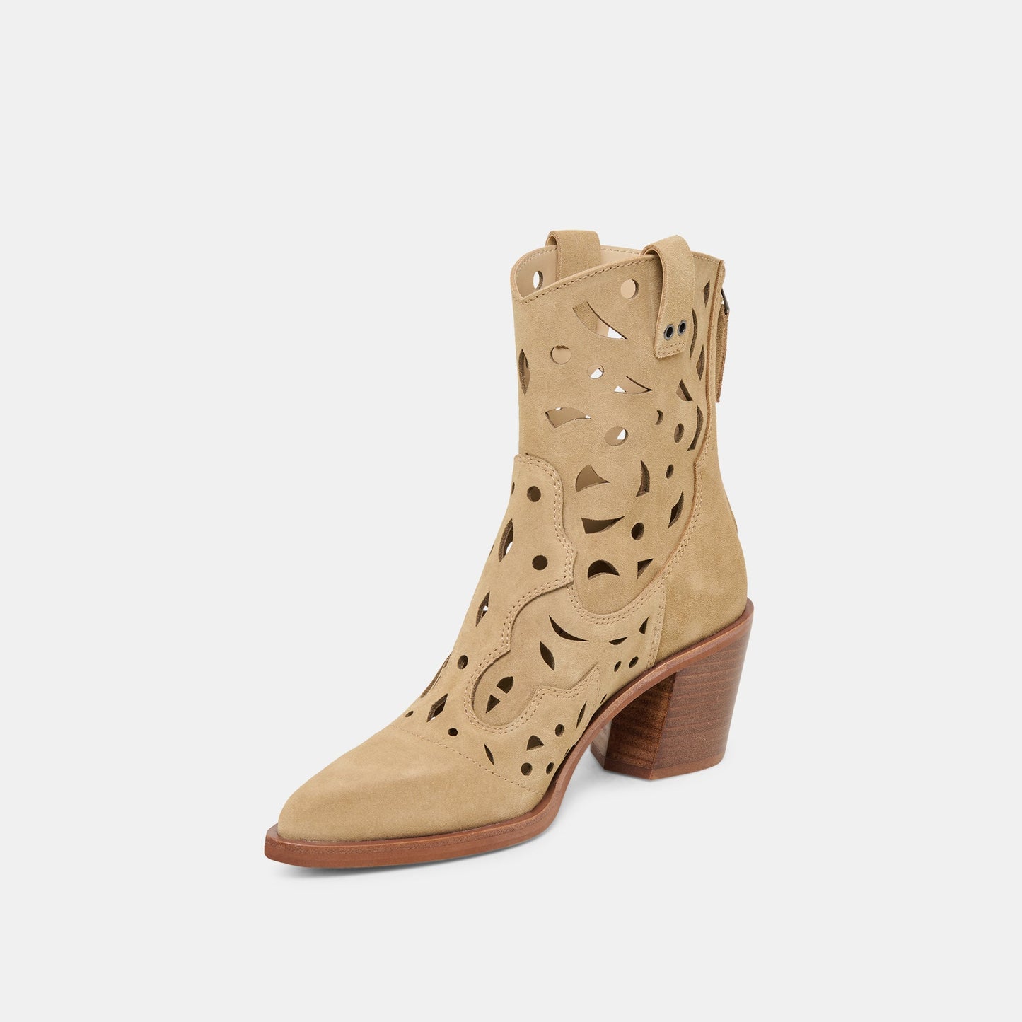 Zenobi Dk Taupe Suede Booties