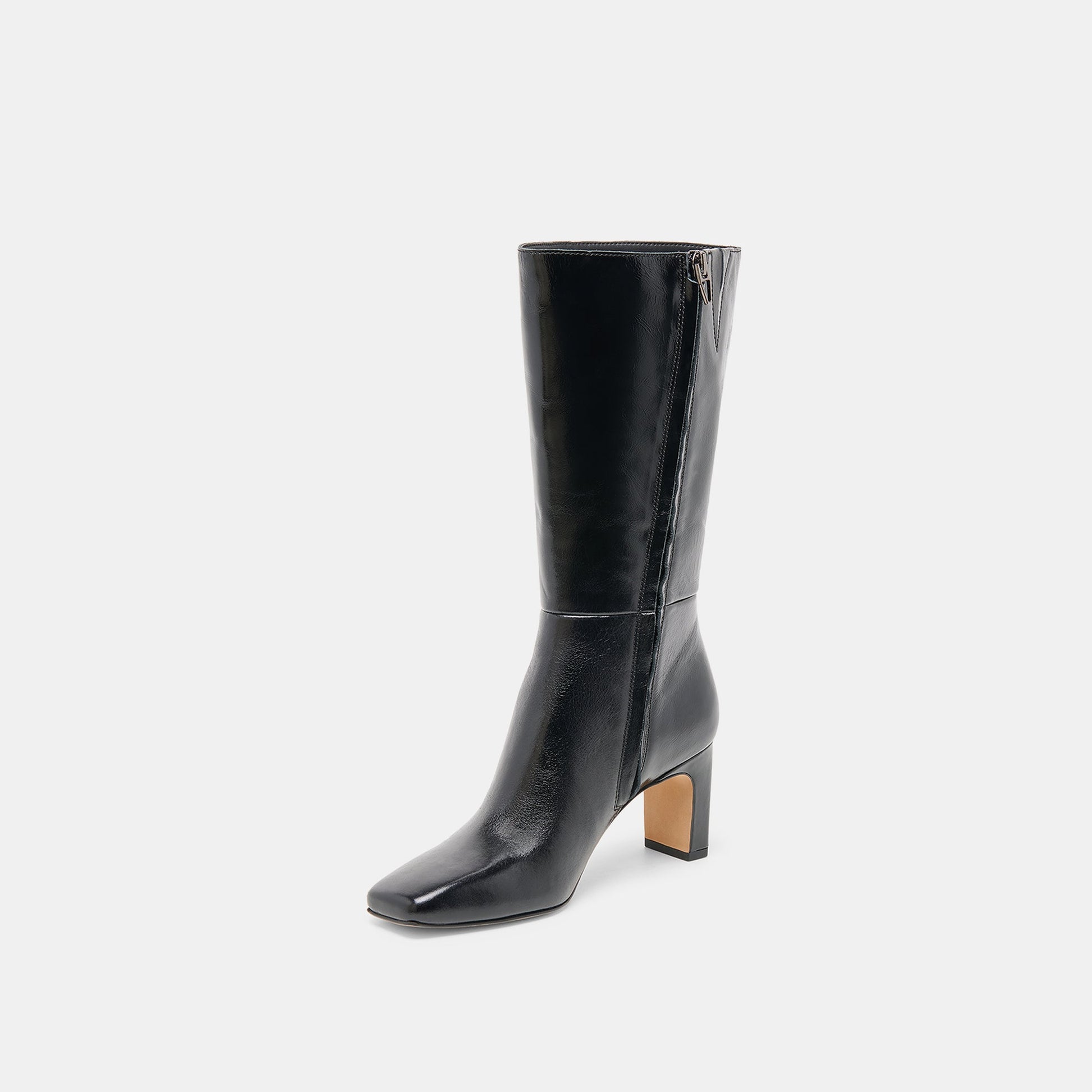 Riggs Black Leather Boots