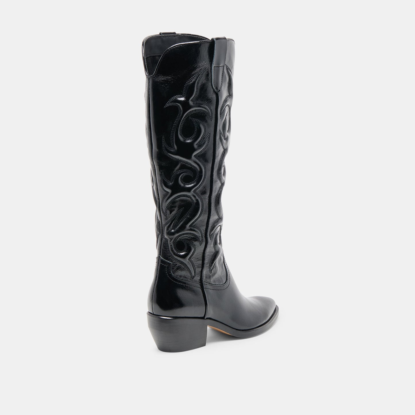 Mirla Black Leather Boots