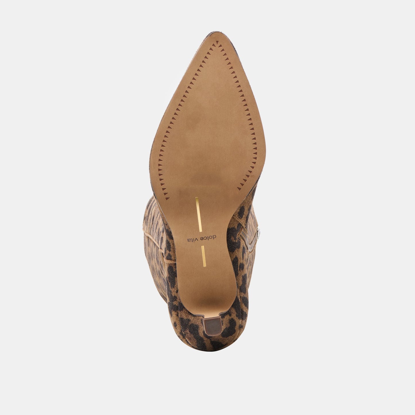 Aldy Brown Leopard Printed Suede Boots