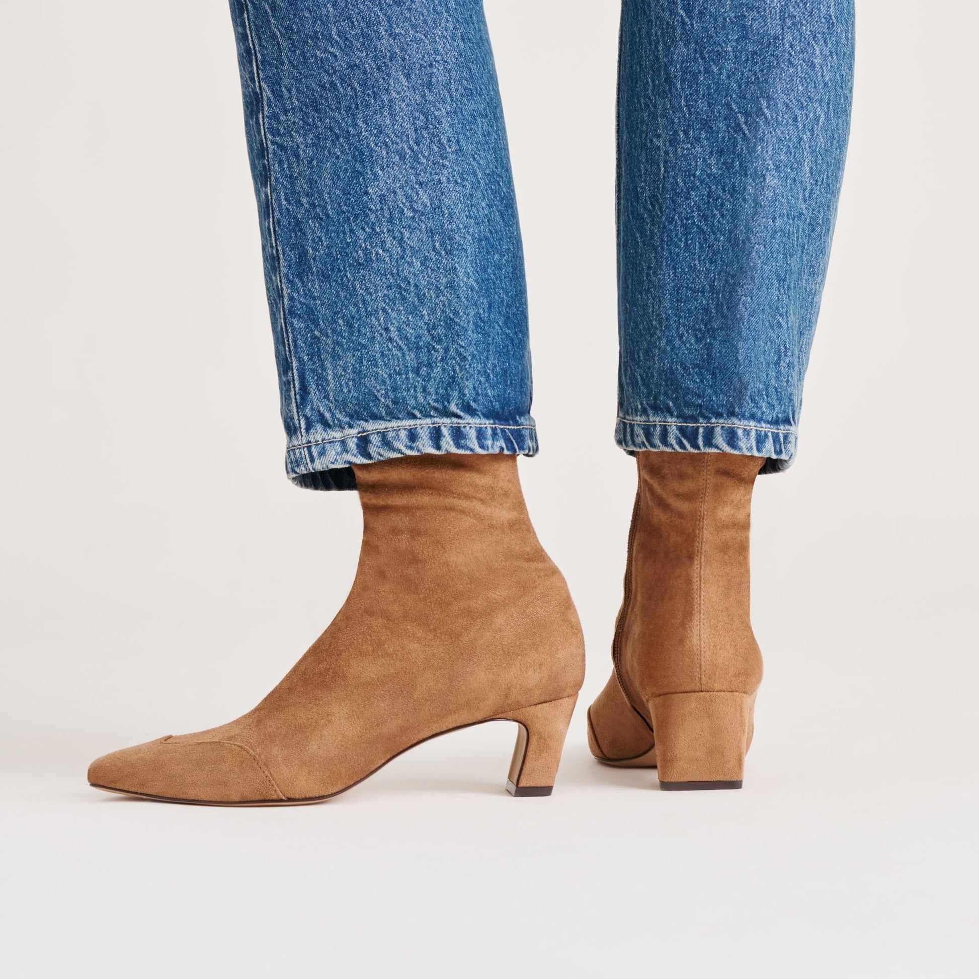 Anika Lt Brown Stella Suede Boots
