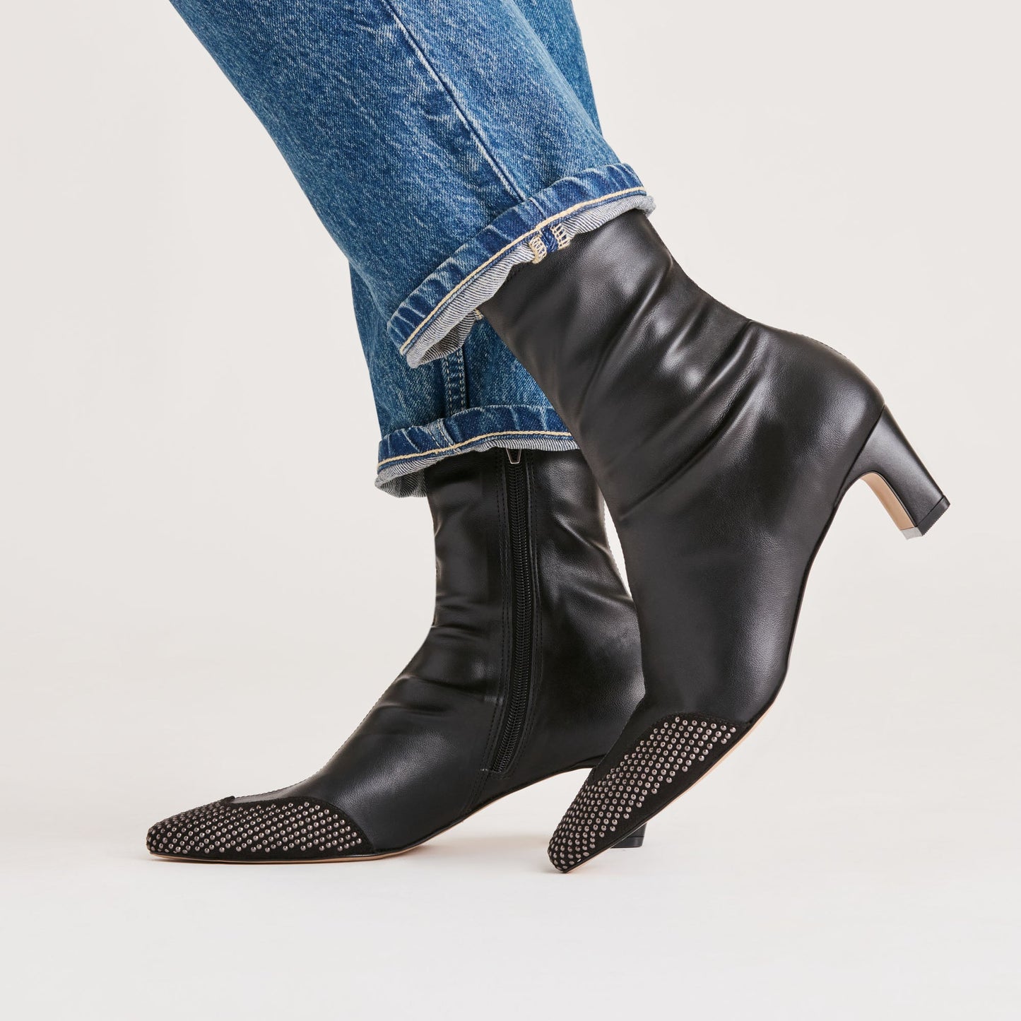 Anika Stud Black Stella Boots