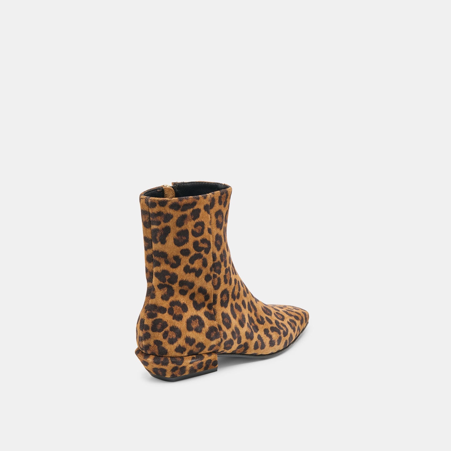 Joanie Leopard Printed Suede Booties
