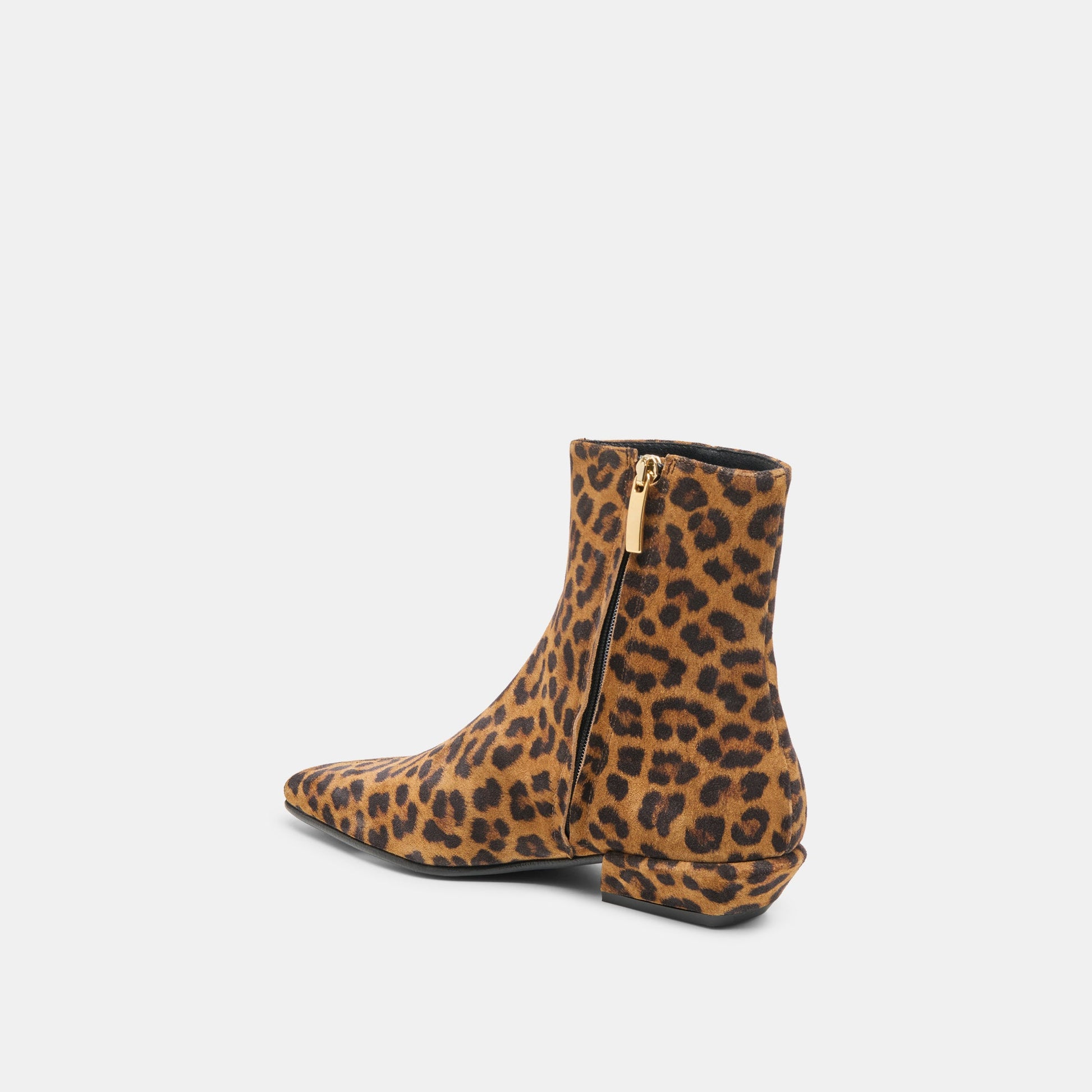 Joanie Leopard Printed Suede Booties