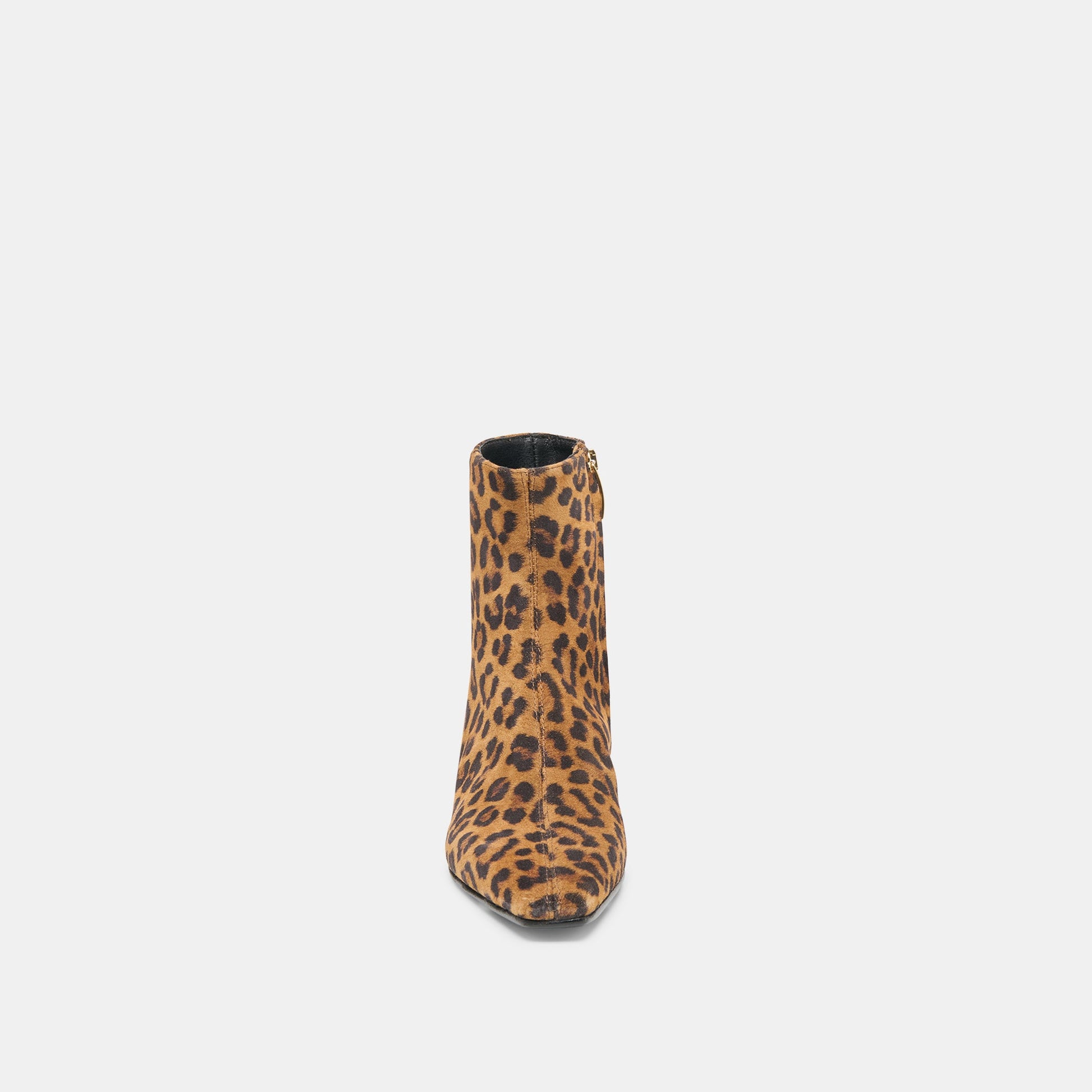 Joanie Leopard Printed Suede Booties