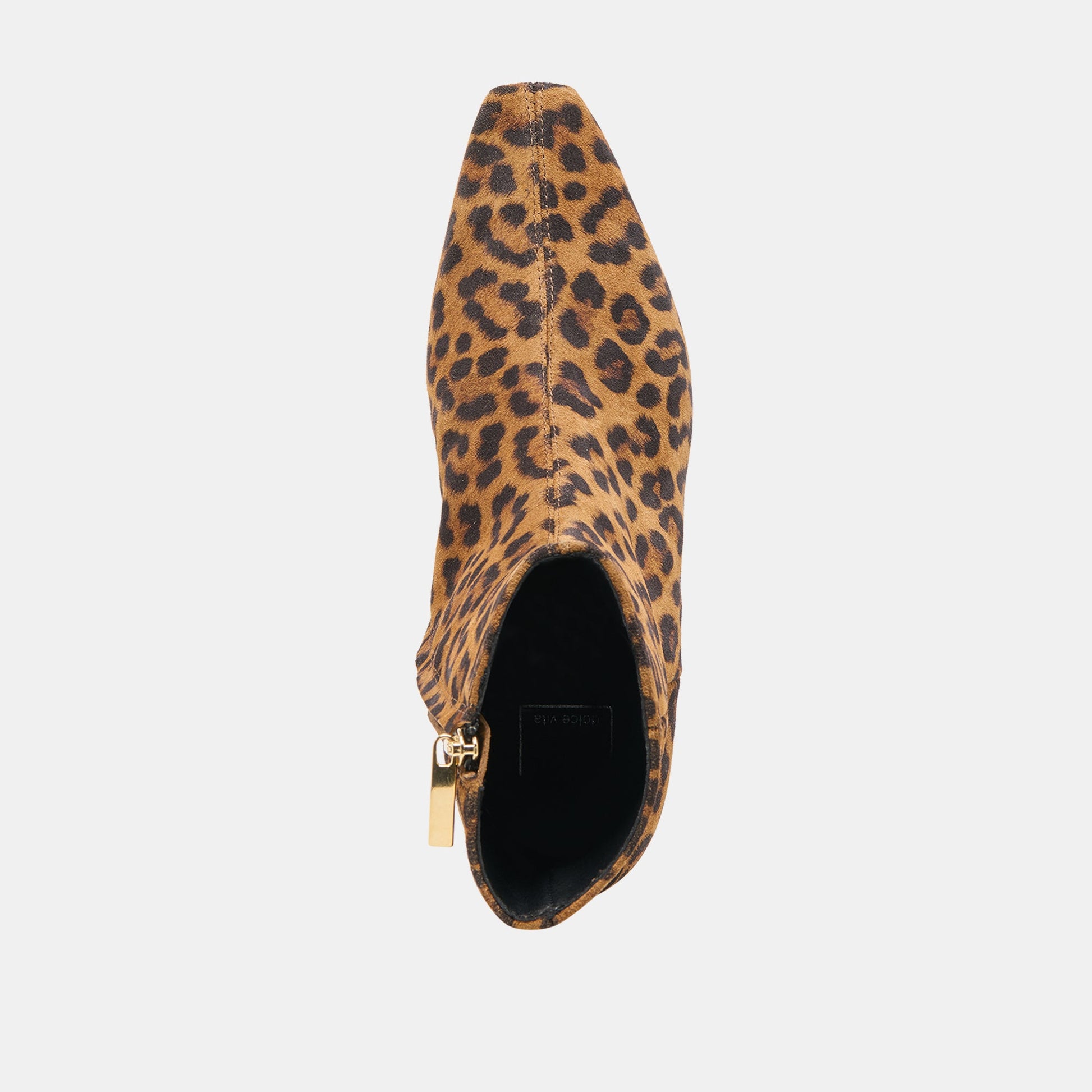 Joanie Leopard Printed Suede Booties