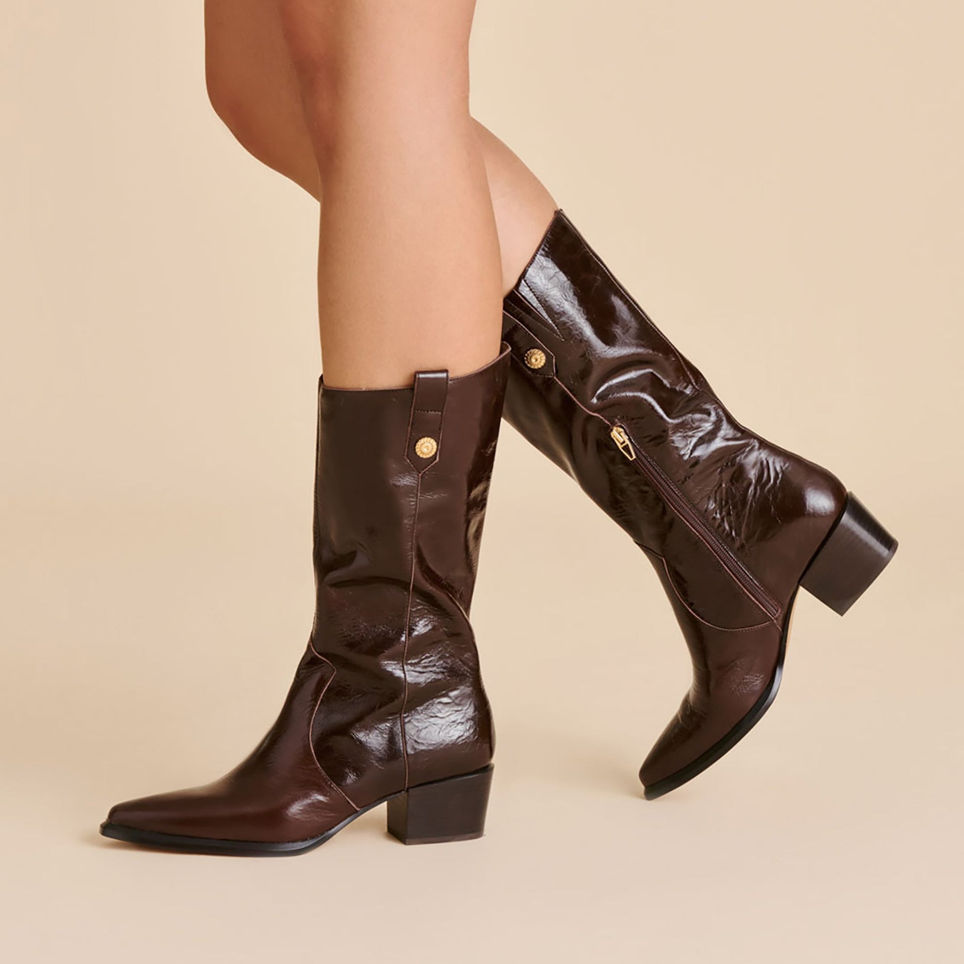 Vern Chocolate Leather Boots