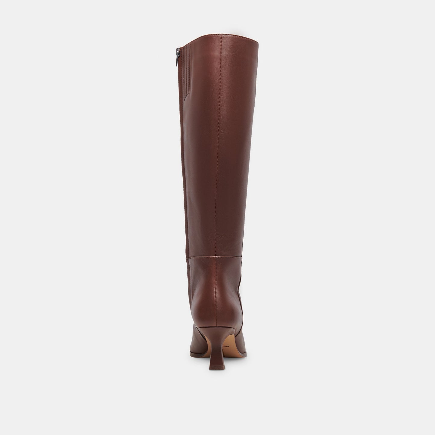 Auggie Chocolate Leather Narrow Calf Boots
