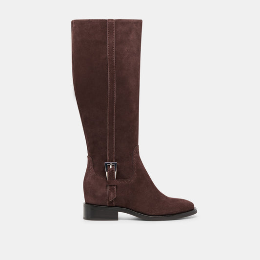Kilian H2O Waterproof Mahogany Suede Wide Calf Boots