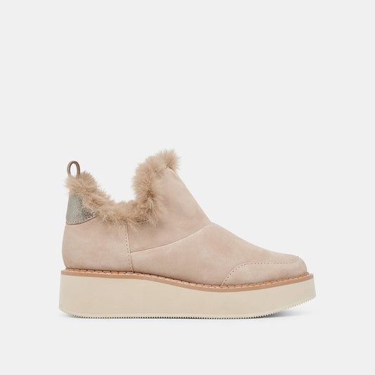 ARDY PLUSH H2O BOOTIES TAUPE SUEDE
 – Dolce Vita