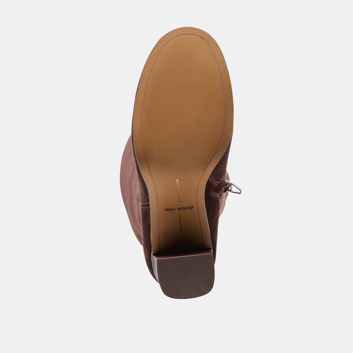 Hudsin Wide Calf Mahogany Suede Boots