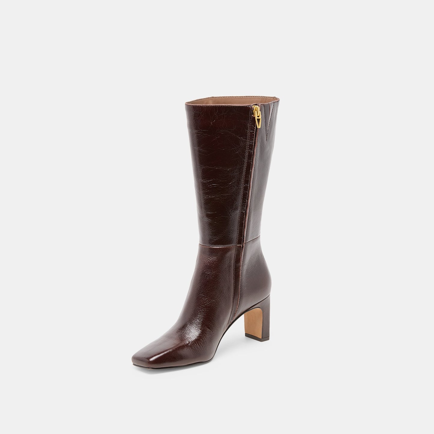 Riggs Wide Calf Chocolate Leather Boots