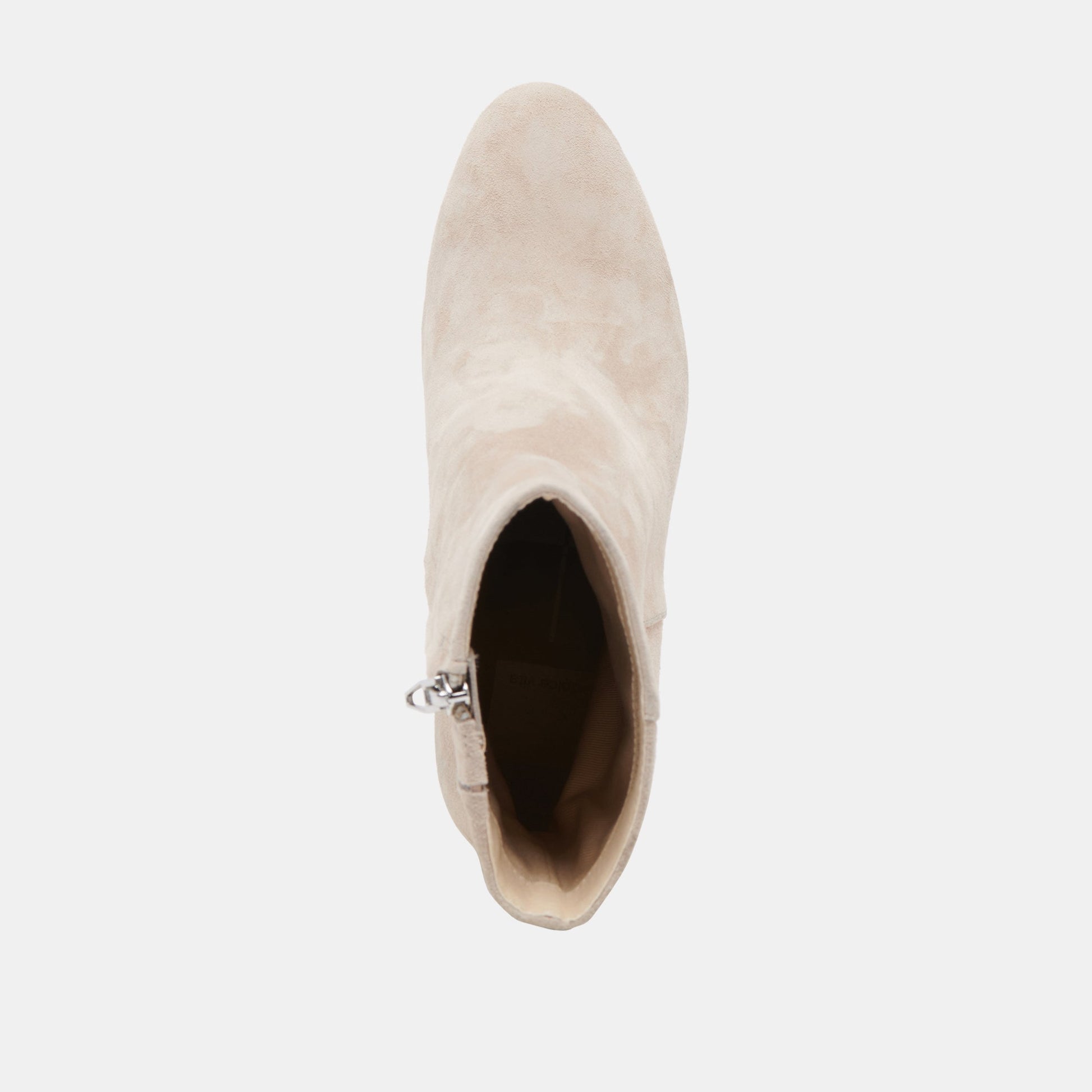 Suzy Wide Taupe Suede Booties