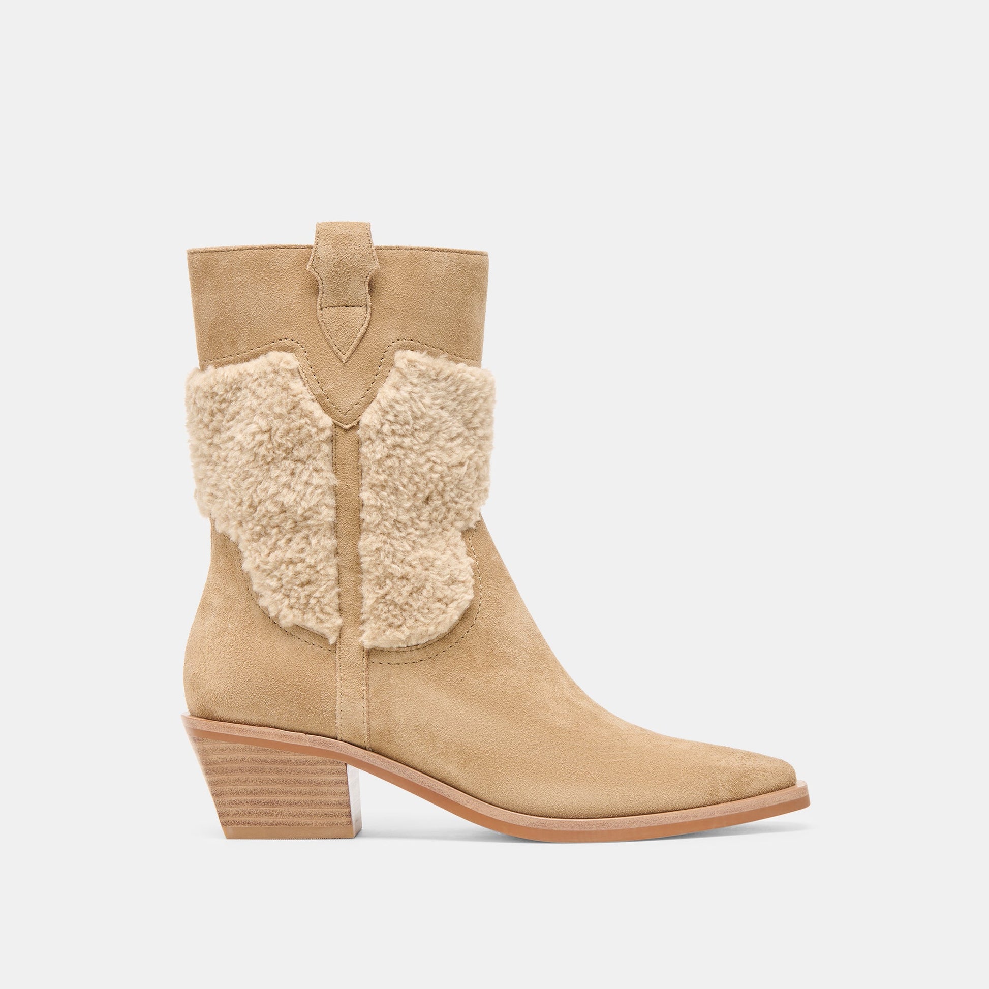 Salil Plush Dk Taupe Suede Boots