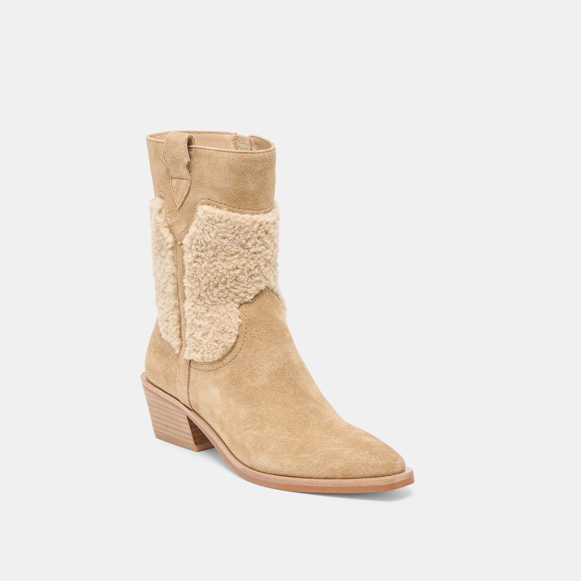 Salil Plush Dk Taupe Suede Boots