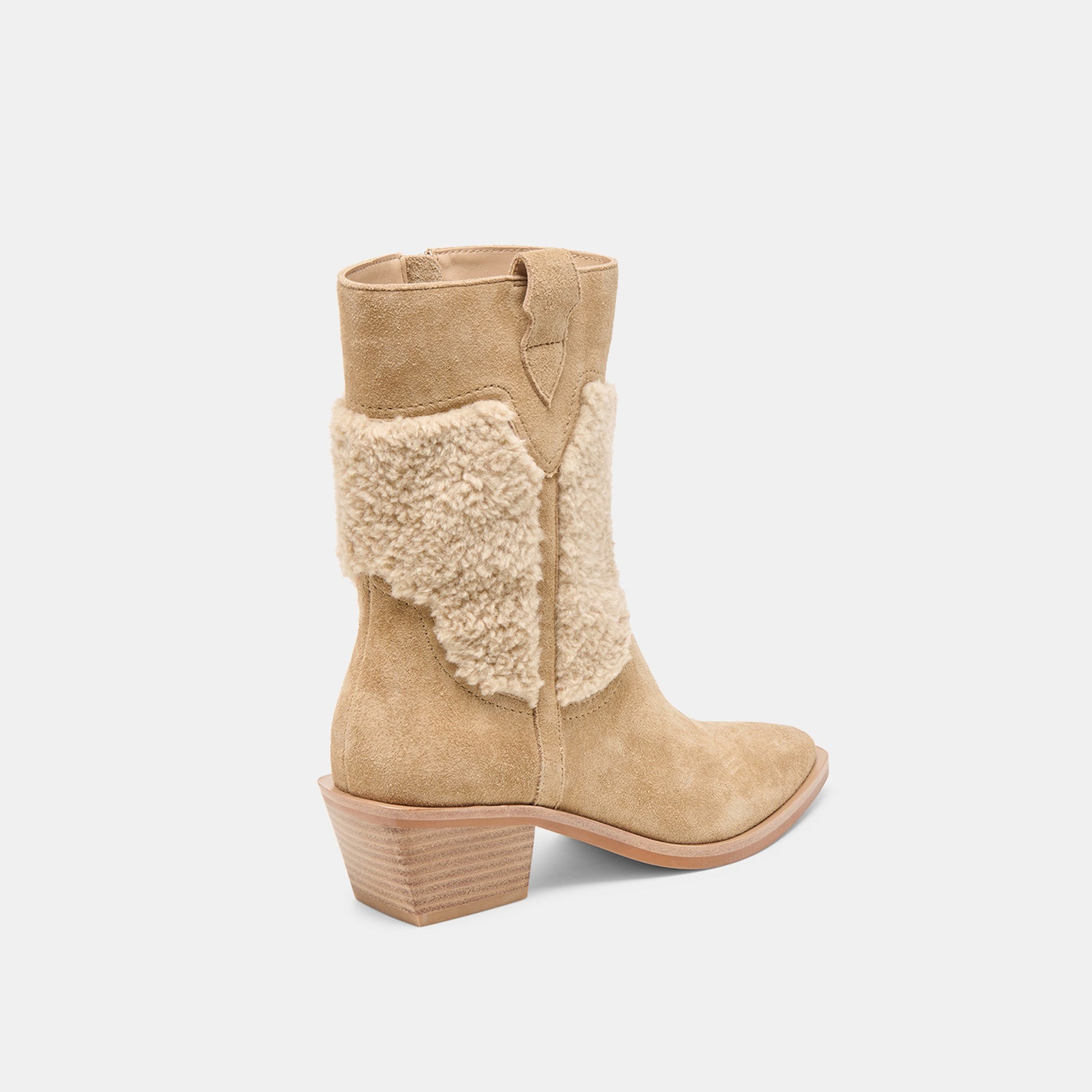 Salil Plush Dk Taupe Suede Boots