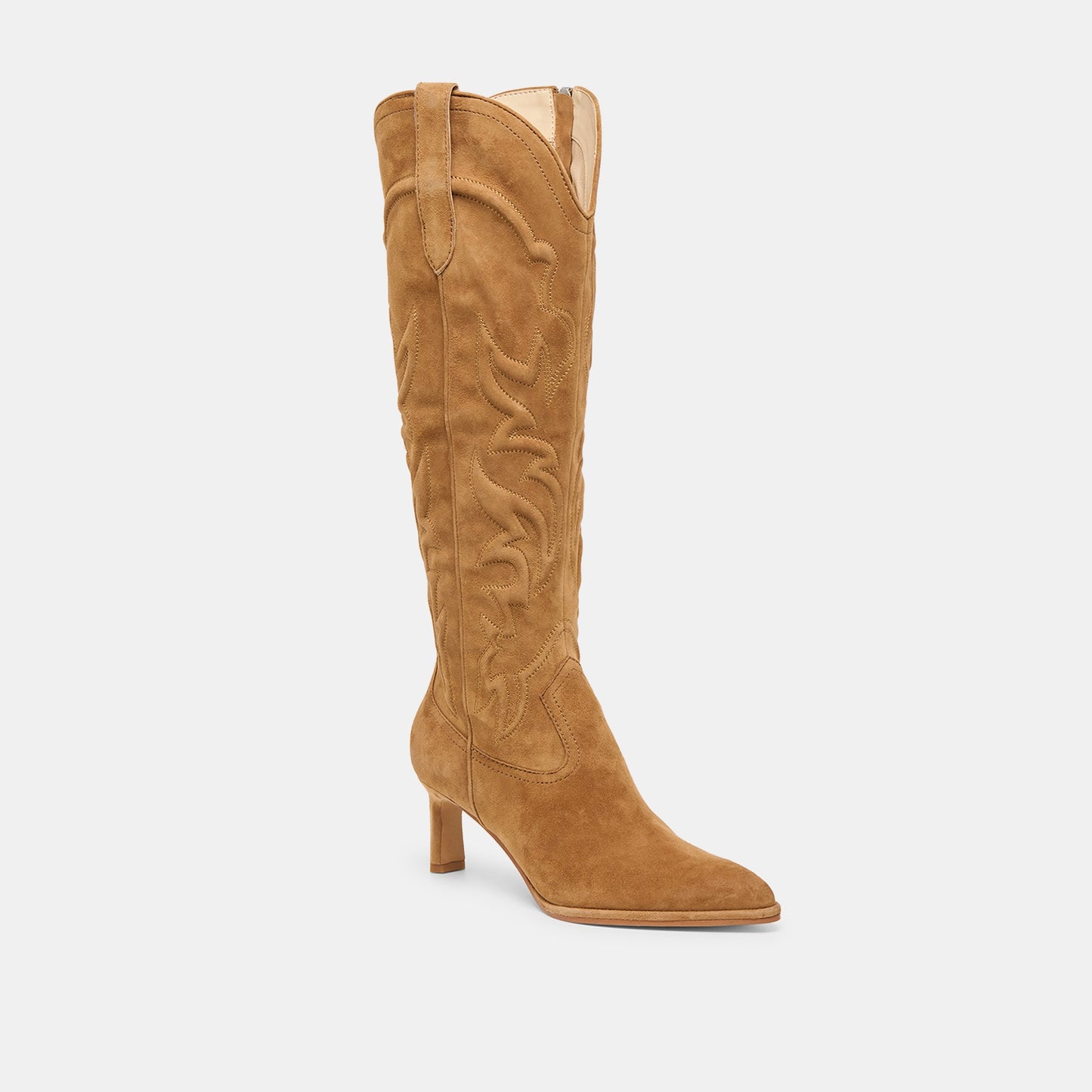 Alisa Lt Brown Suede Boots