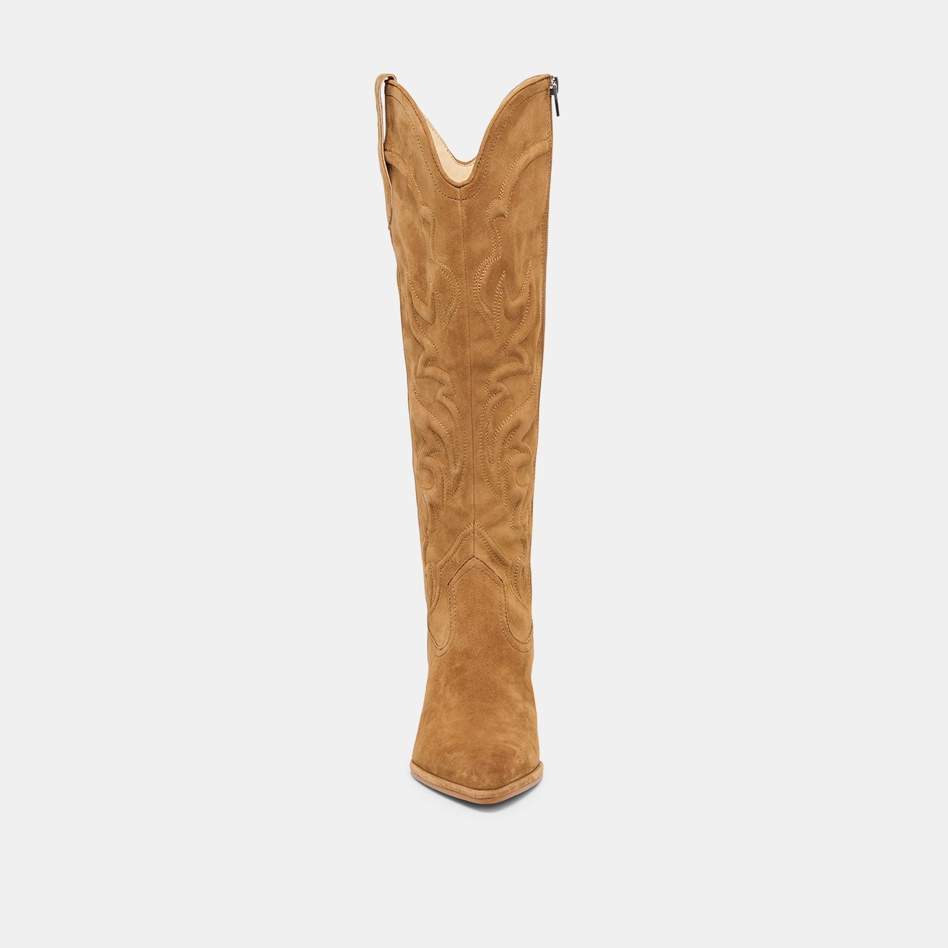 Alisa Lt Brown Suede Boots