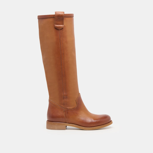 Ramzy Cognac Leather Boots