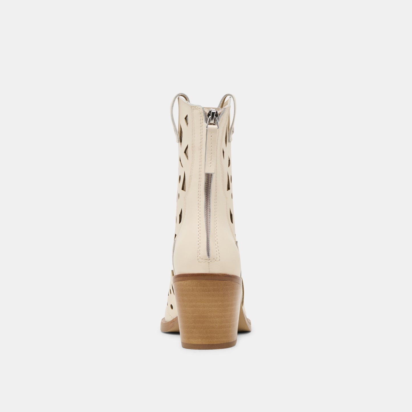 Zenobi Off White Leather Booties
