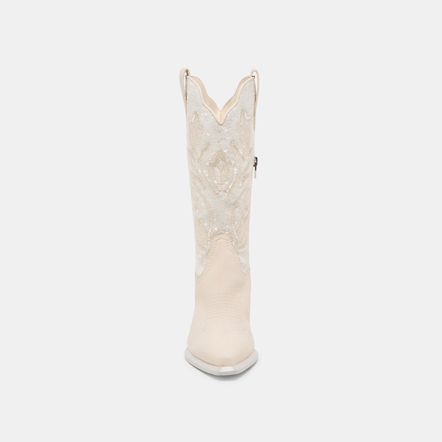 Vorah Pearl Creme Sequin Boots