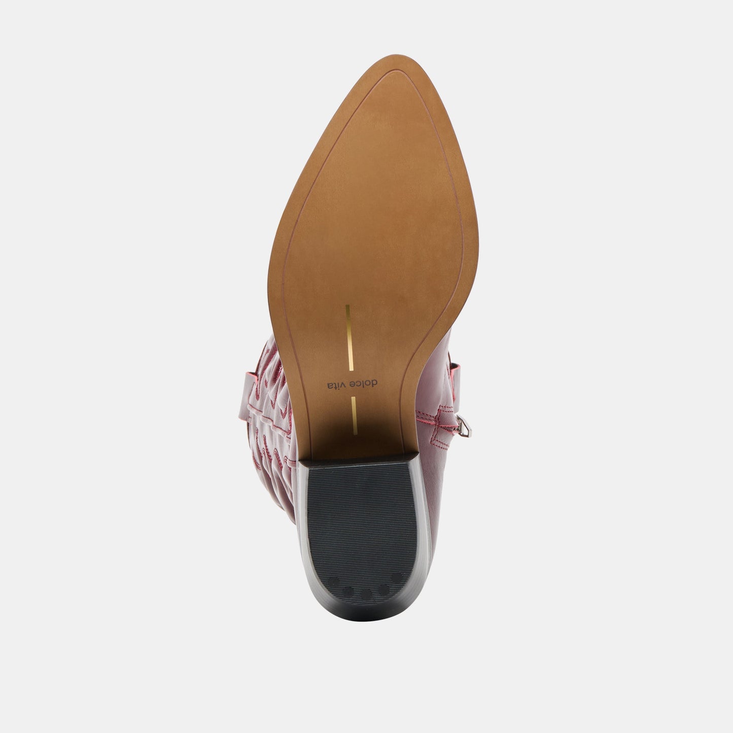 Mirla Oxblood Leather Wide Calf Boots