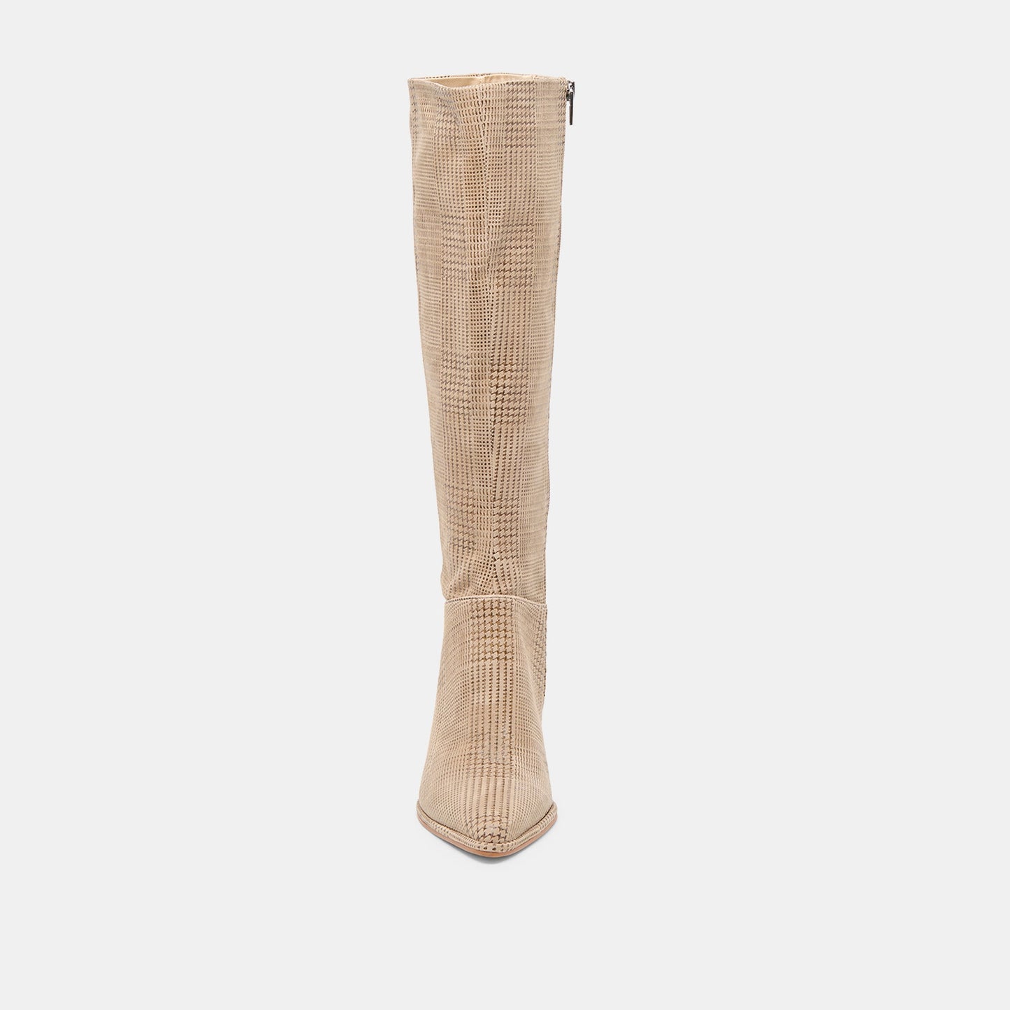 Aldy Herringbone Printed Suede Boots