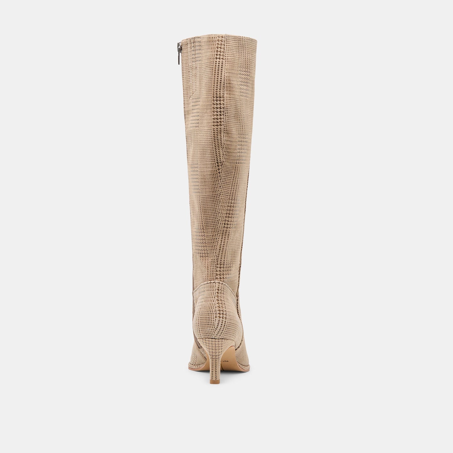 Aldy Herringbone Printed Suede Boots