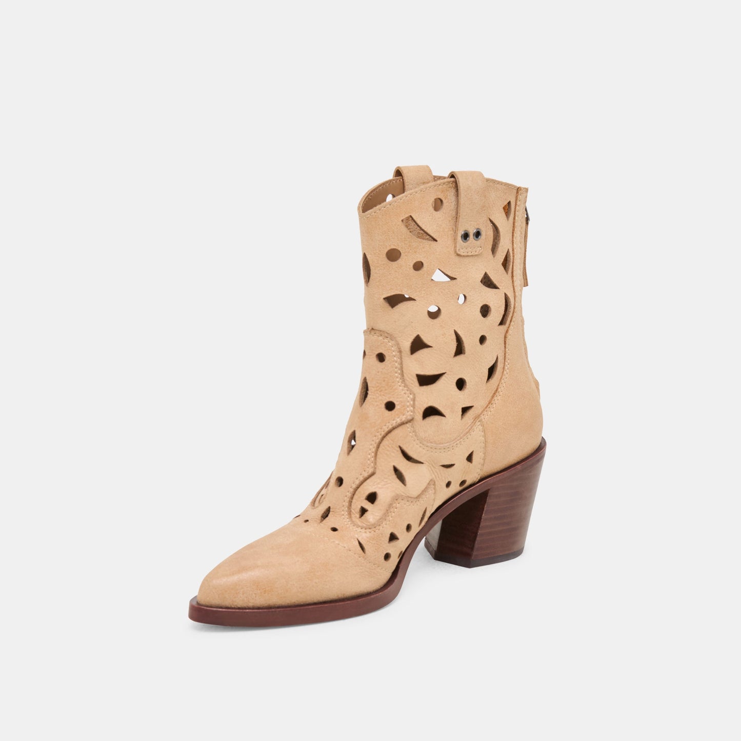 Zenobi Camel Distressed Leather Booties