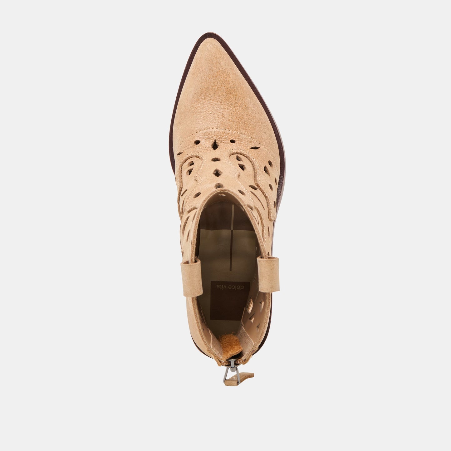 Zenobi Camel Distressed Leather Booties