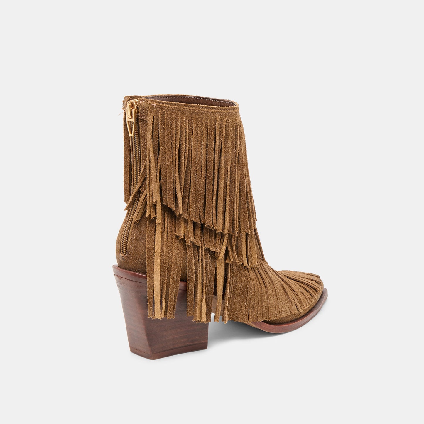 Torey Chestnut Suede Booties