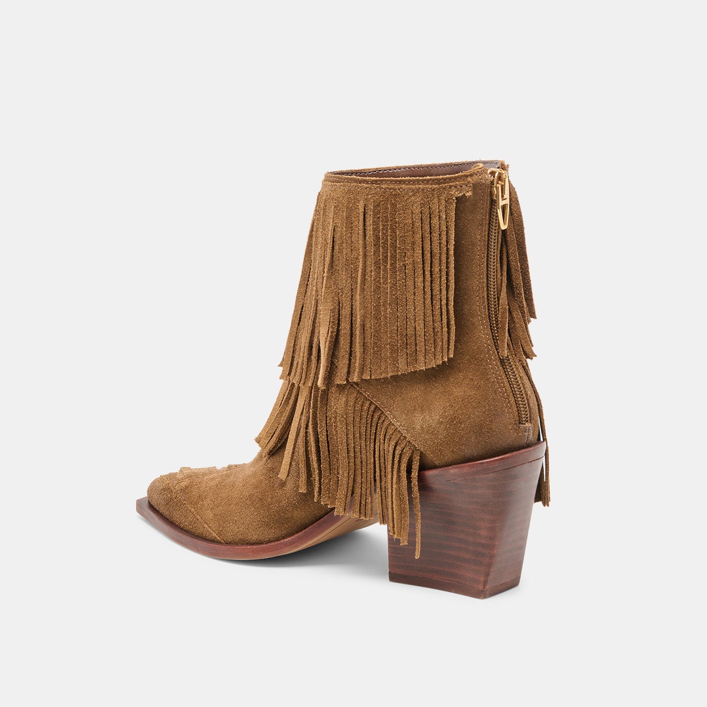 Torey Chestnut Suede Booties
