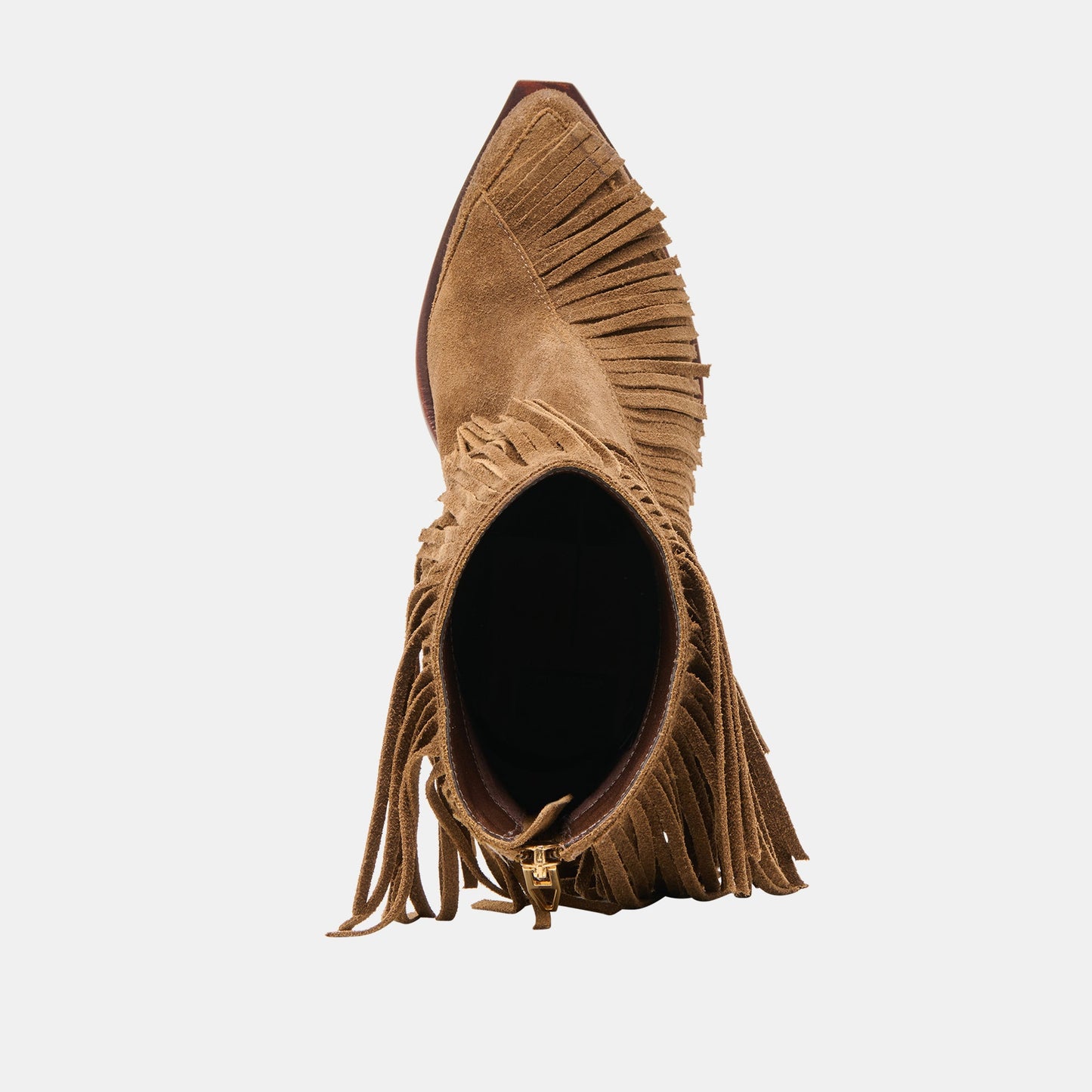 Torey Chestnut Suede Booties