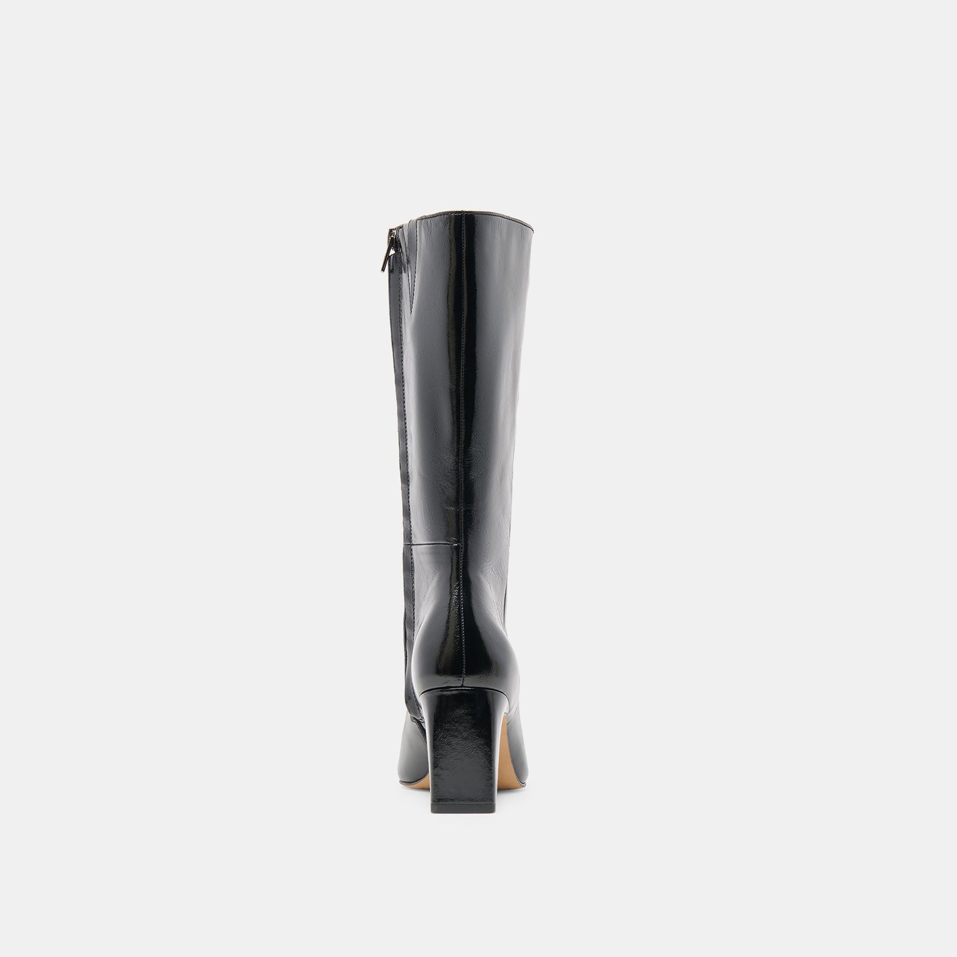 Riggs Wide Calf Black Leather Boots