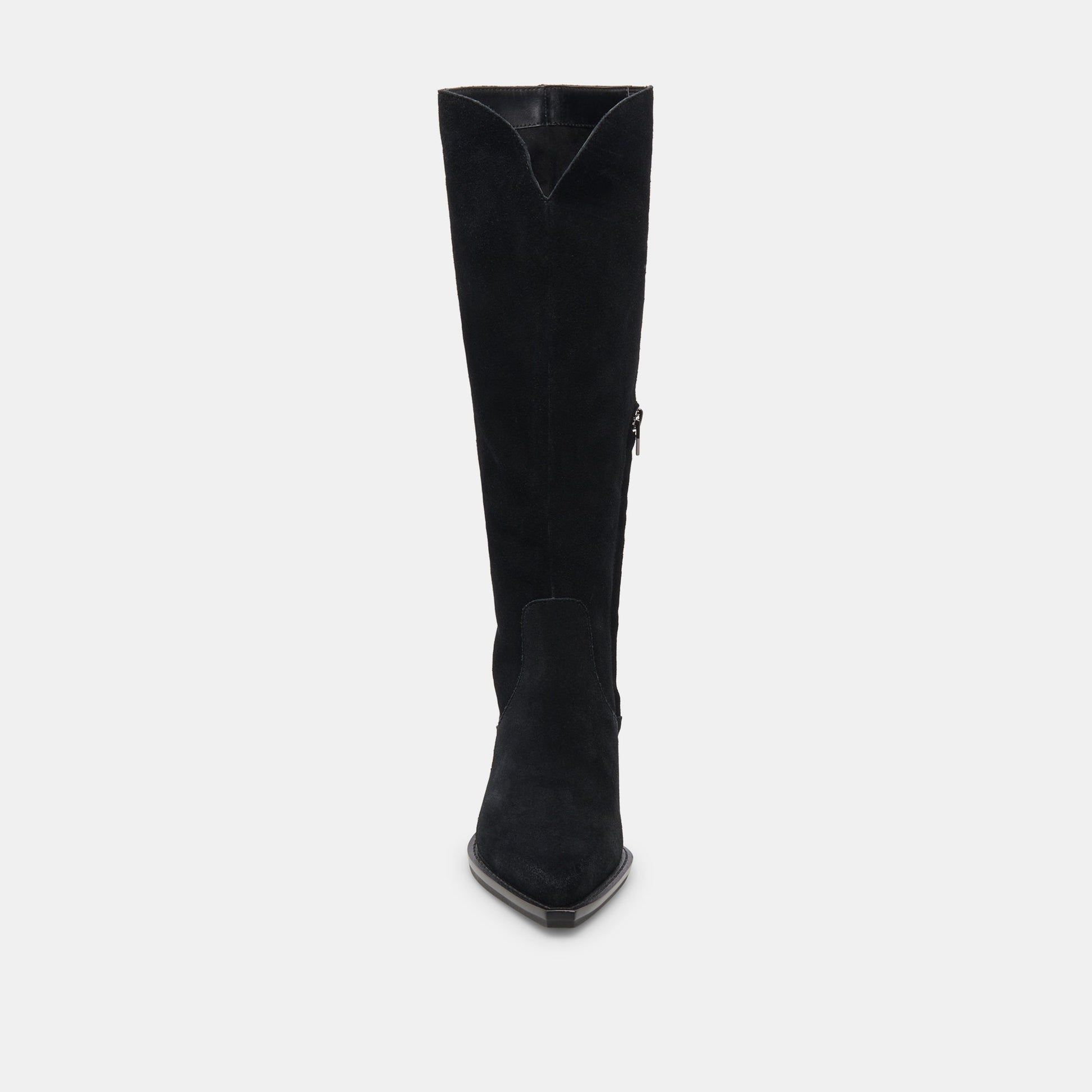 Raj Boots in Onyx Suede | Women's Onyx Suede Knee-High Boots
 – Dolce Vita