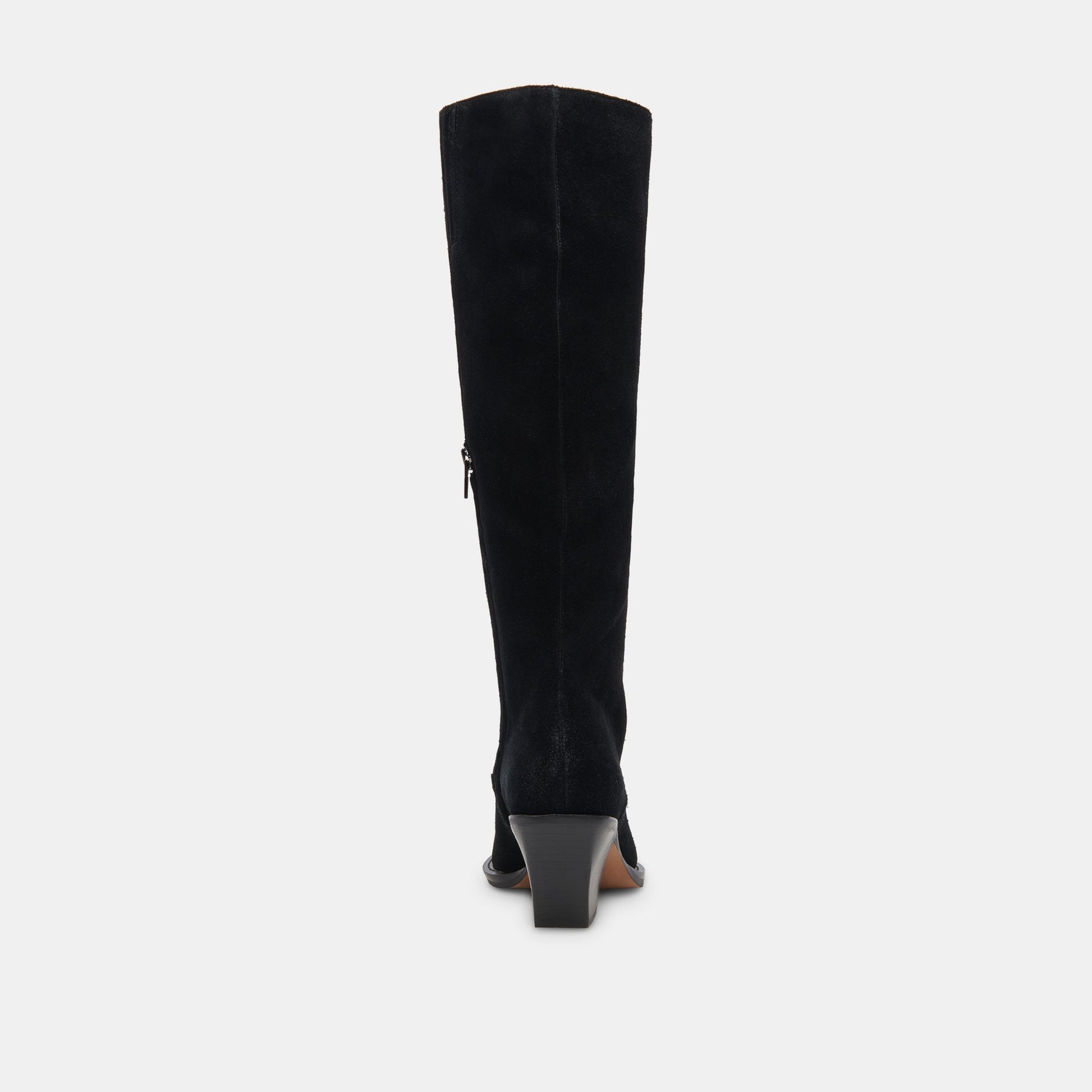 Raj Boots in Onyx Suede | Women's Onyx Suede Knee-High Boots
 – Dolce Vita