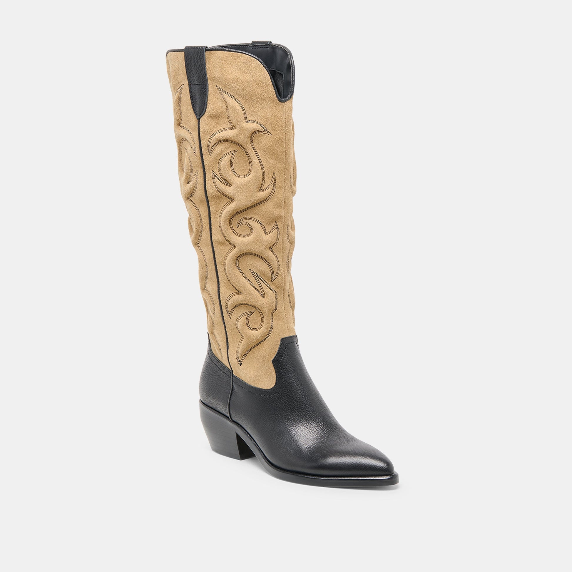 Mirla Black Multi Leather Boots