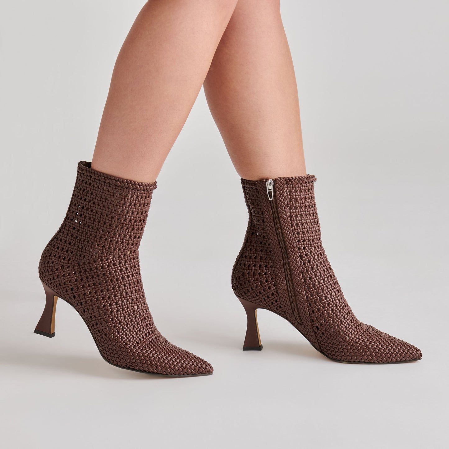 Embry Brown Woven Stella Booties