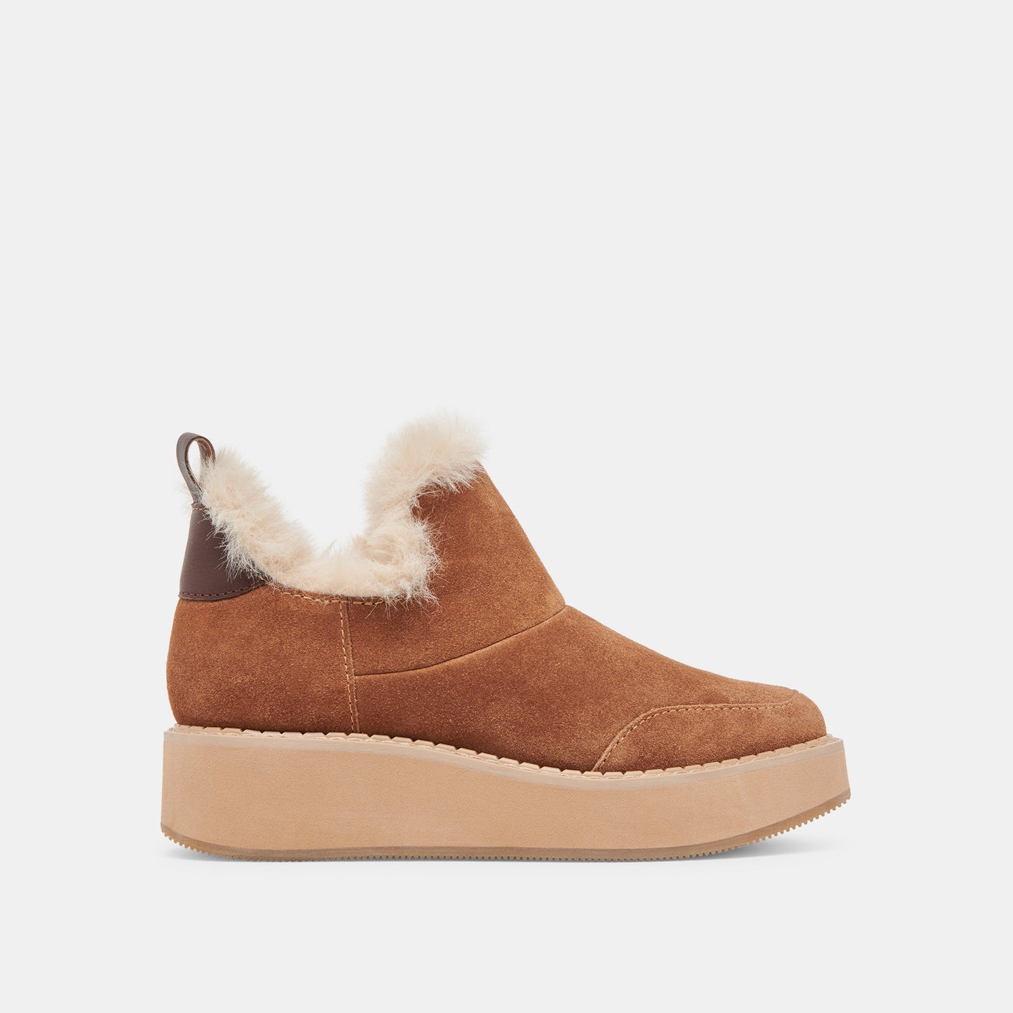ARDY PLUSH H2O BOOTIES PECAN SUEDE
 – Dolce Vita