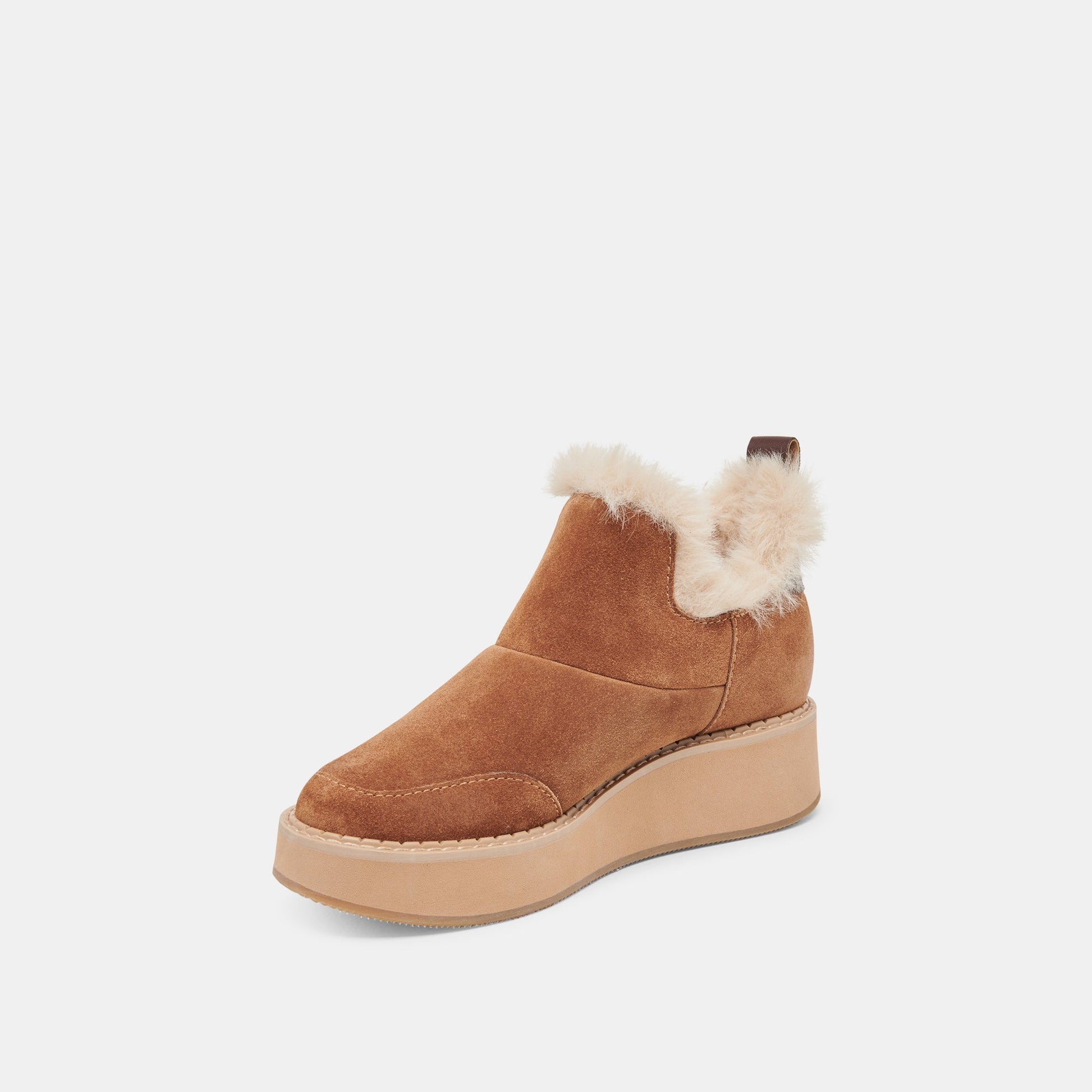 ARDY PLUSH H2O BOOTIES PECAN SUEDE
 – Dolce Vita
