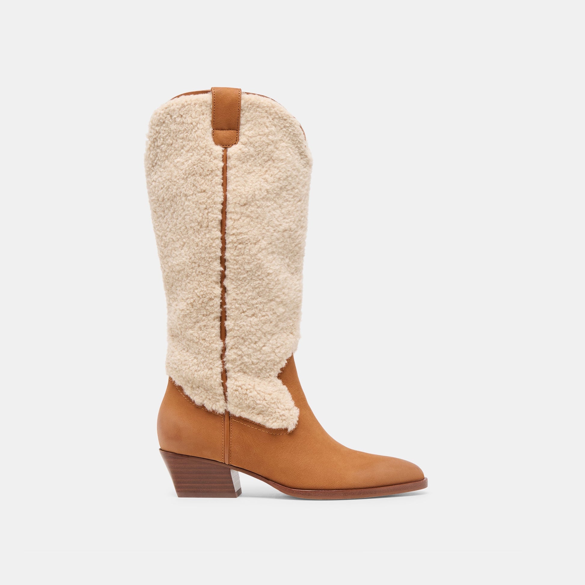 Mykel Plush Caramel Nubuck Boots