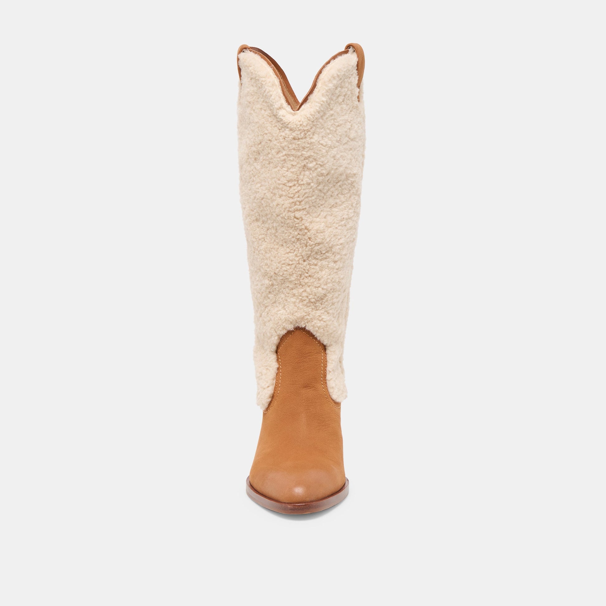 Mykel Plush Caramel Nubuck Boots
