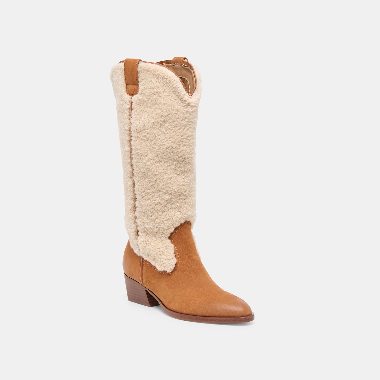 Mykel Plush Caramel Nubuck Boots