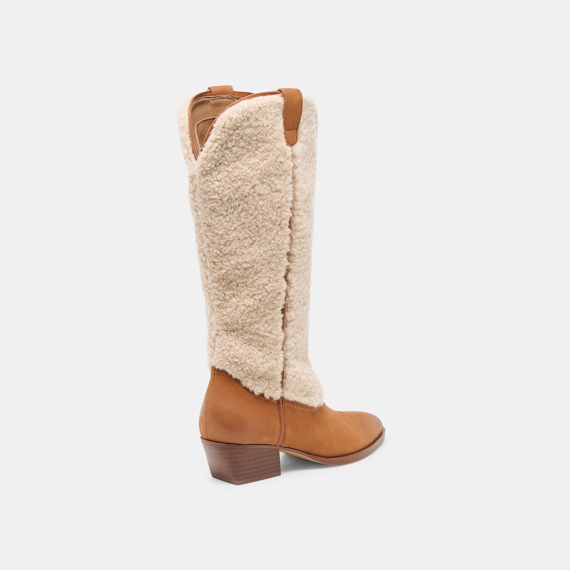Mykel Plush Caramel Nubuck Boots