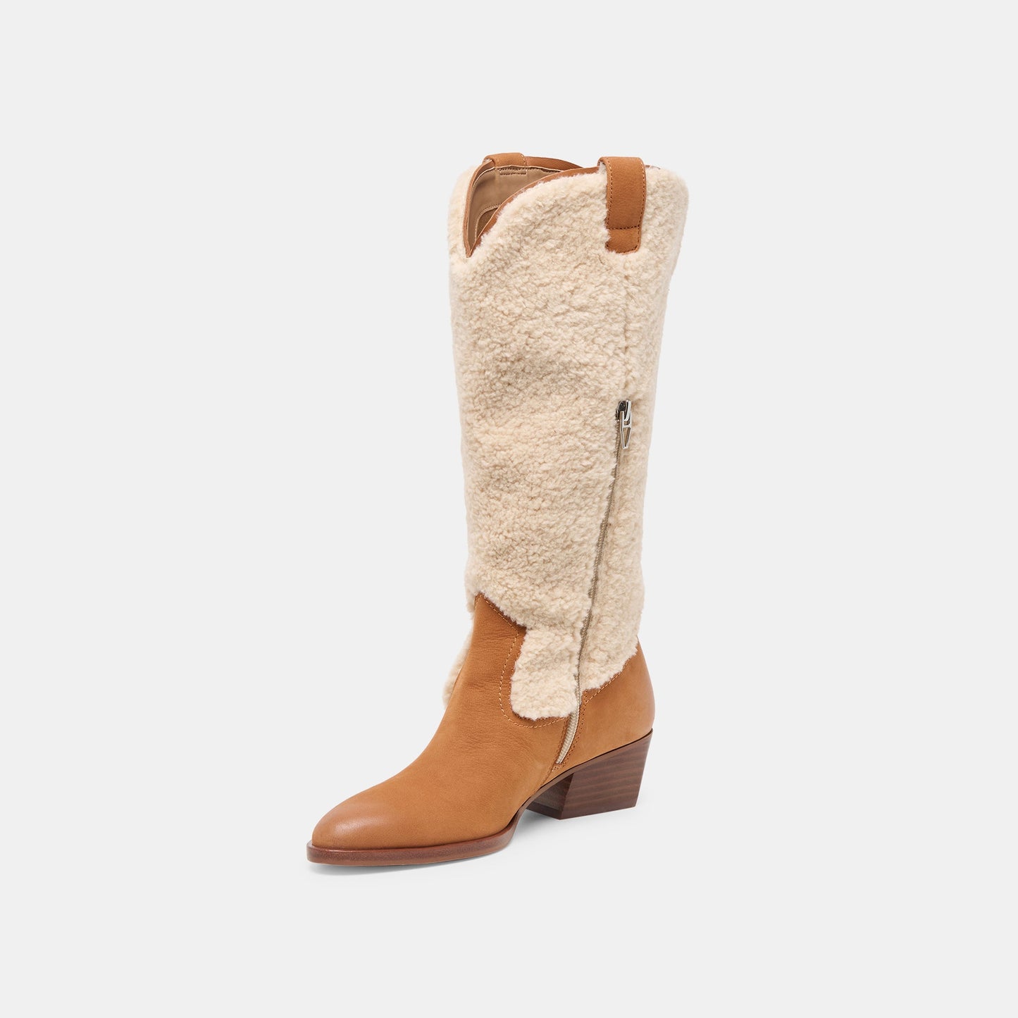 Mykel Plush Caramel Nubuck Boots