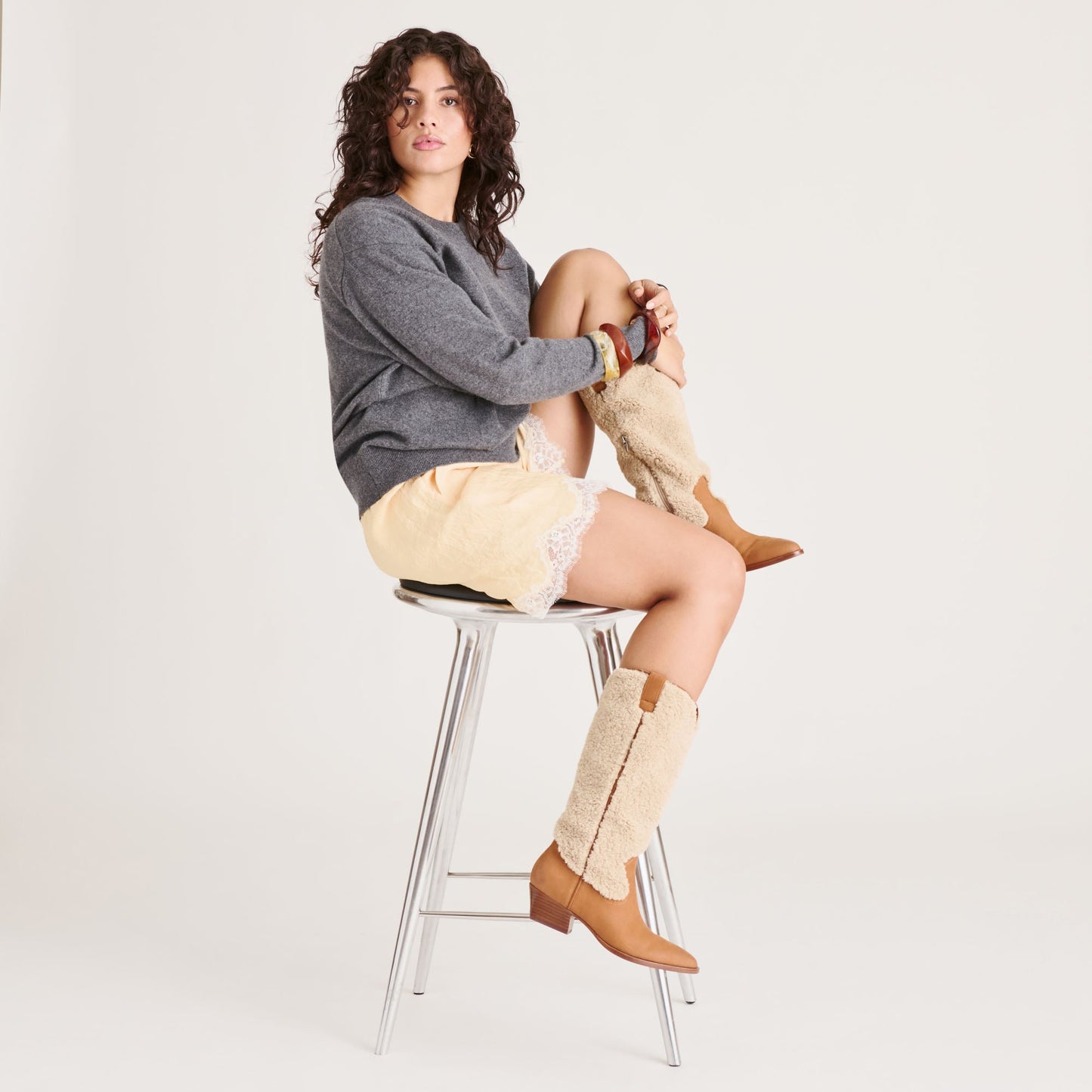 Mykel Plush Caramel Nubuck Boots